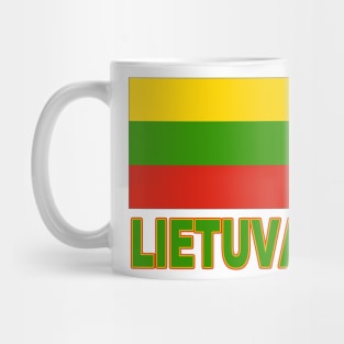 The Pride of Lithuania - Lithuanian National Flag Design (Lithuanian Text) Mug